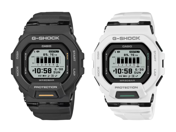 Die Uhren Casio G-Shock GBD-200-1A1 (links) und GBD-200-7 (rechts). (Bildquelle: Casio)
