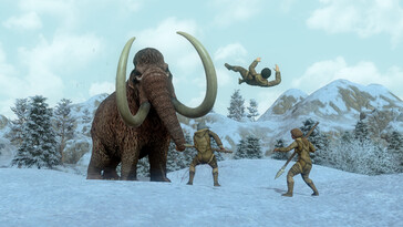 Ein Mammut Dawn of Man.