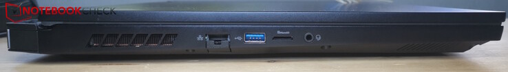 Links: LAN, USB-A 3.0, MicroSD-Reader, Headset