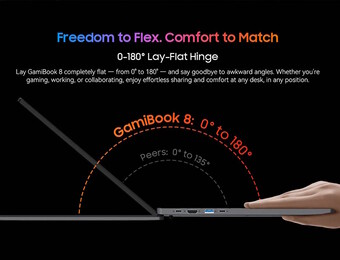 Das Displayscharnier erlaubt die vollständige Öffnung (Bildquelle: Blackview)