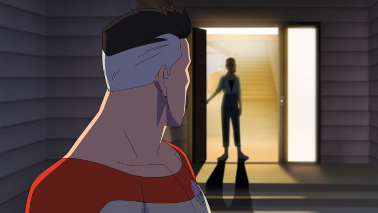 Für Omni-Man ist der Moment mit den höchsten Einsätzen in dieser Episode nicht der Kampf auf Leben und Tod am Höhepunkt der Handlung, sondern genau dieser hier.