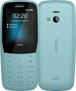 Das Nokia 220 4G von vorne und von hinen (Quelle: HMD Global)