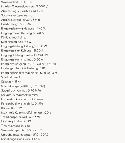 Technische Daten: Steinbach