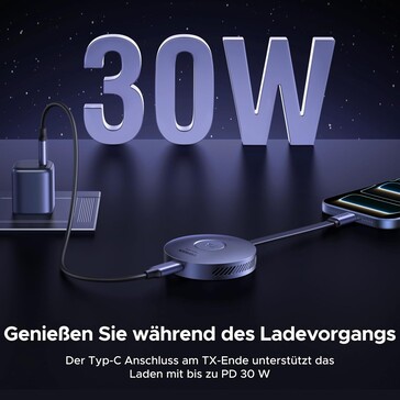 Der Zuspieler kann mit elektrischer Energie versorgt werden