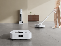 Der Ecovacs X5 Hybrid Saugroboter verwandelt sich zum Akku-Staubsauger. (Bildquelle: Ecovacs)