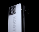 The 2026 Legion Y70 is confirmed to feature a "2K" display. Pictured: a shot showing the black and white version of the phone.
