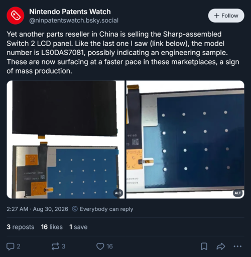 Nintendo Patents Watch zeigt das neue LCD-Display der Switch 2.