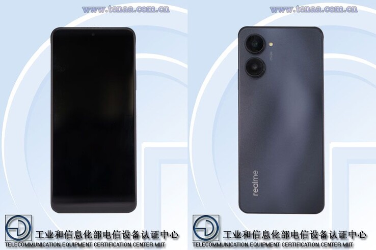 Realme RMX3663, vermutlich das Realme 10 scheint bei der TENAA mit flachem Display fotografiert worden zu sein.