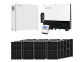 10-kWp-PV-Anlage mit 25 Solarmodulen und Batteriespeicher für mehr Autarkie (Bild: Growatt, Hantech)
