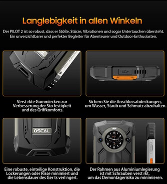 Das Smartphone ist an mehreren Stellen verstärkt