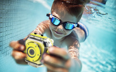 Die Actioncam Panox Champion für Kinder ist dank Unterwassergehäuse wasser- und staubdicht.