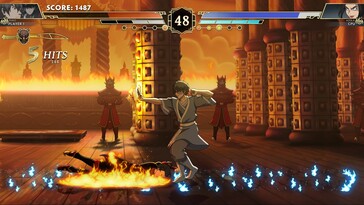 Im Bild: Ein Gameplay-Screenshot aus Avatar Legends: The Fighting Game.