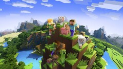 Seine selbst gebauten Minecraft-Welten kann man künftig auch mit PlayStation VR erkunden. (Bild: Mojang)
