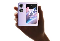 Das Oppo Find N2 Flip setzt auf ein besonders großes Zweitdisplay, das zahlreiche Widgets darstellen kann. (Bild: Oppo)