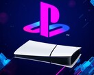 Eine PS5 Digital Edition horizontal unter dem PlayStation-Logo