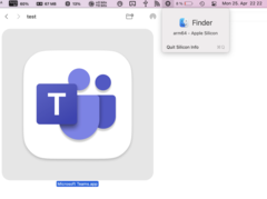 Microsoft Teams unter Apple Silicon. (Screenshot: Notebookcheck.com)