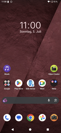Sony Xperia 1 VIII Test Android UI