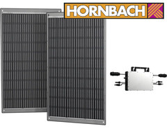 Hornbach Balkonkraftwerke flexibel solarmodul Hoymiles Wechselrichter günstig