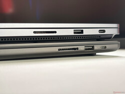 Das Surface Laptop Ultra (oben) ist deutlich dicker als das ProArt P16 (unten).