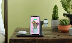 Logitech bietet eine bequeme Lösung, um ein iPhone, AirPods und eine Apple Watch zur selben Zeit zu laden. (Bild: Logitech)