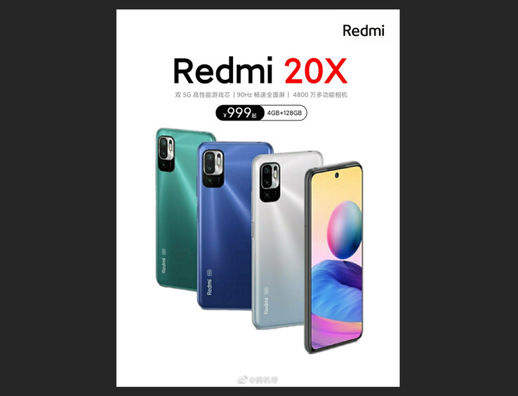 Dieses geleakte Poster verrät bereits erste Details zum Redmi 20X. (Bild: Weibo)