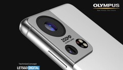 Erwartet uns so etwas in 2022? Technizo Concept entwarf ein Samsung Galaxy S22 Ultra mit 200 Megapixel Olympus-Kamera (Bild: LetsGoDigital)
