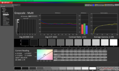 Graustufen nach der Kalibrierung