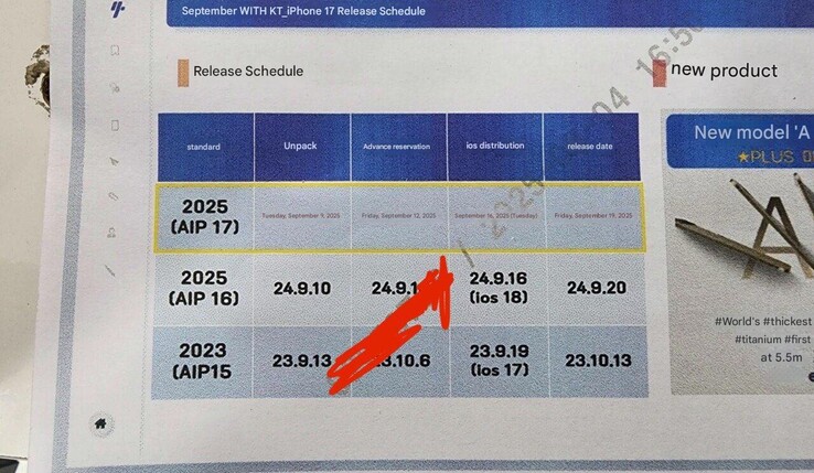 Alle Verfügbarkeiten für die iPhone 17 Serie in Korea (und vermutlich weltweit)