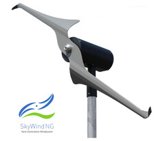 Mini-Windkraftanlage für zuhause von SkyWind zur Produktion von umweltfreundlichem Strom (Bild: Skywind)