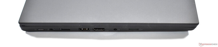 links: 2x Thunderbolt 4, miniEthernet, USB A 3.1 Gen 1, HDMI 2.0, 3.5mm Audio, microSD