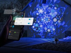 Das Projektorlicht für die Außendekoration von Govee (Bild) ist weltweit erhältlich. (Bildquelle: Govee)