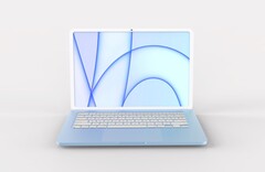 Das MacBook Air soll im nächsten Jahr ein brandneues Design erhalten, zusammen mit dem Apple M2 ARM-SoC. (Bild: @LeaksApplePro)