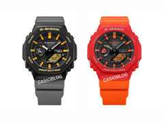 Von links nach rechts: Casio G-Shock GA-B2100DF-1A und GA-B2100DF-4A. (Bildquelle: Casioblog)
