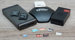 SD-Karten-Sammlung aus unserem großen MicroSD-Express-Test zum Switch-2-Launch.
