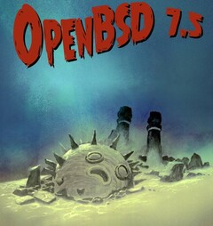 Das offizielle Poster zu OpenBSD 7.5 (Bild: OpenBSD).