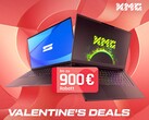 XMG und Schenker bieten zum Valentinstag teils satte Rabatte auf Ultrabooks und Gaming-Laptops. (Bild: XMG)