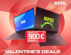 XMG und Schenker bieten zum Valentinstag teils satte Rabatte auf Ultrabooks und Gaming-Laptops. (Bild: XMG)