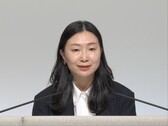 Sony CFO Lin Tao bei der Präsentation der Geschäftszahlen