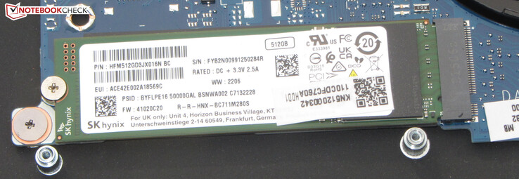 Eine SSD dient als Systemlaufwerk.