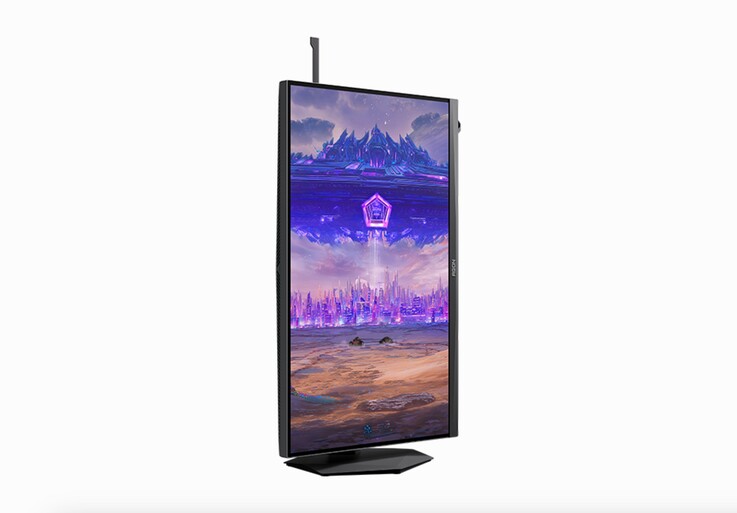 Der AOC Agon Pro-Monitor lässt sich zudem um 90° schwenken.