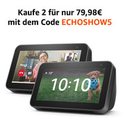 Zwei Amazon Echo Show 5 (2. Gen.) für 79,98 Euro.
