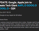 Sensation: Google kauft Apple für 9 Milliarden Dollar!
