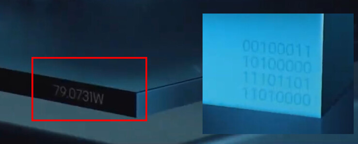 Intel versteckt eine Zahl und einen Binärcode im Teaser, die beim ersten Anschauen leicht übersehen werden können. (Bild: Intel, via Wccftech)