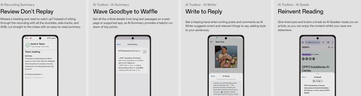 Mehrere KI-Funktionen werden beworben