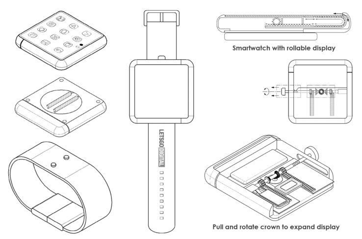 Auf Wunsch ausfahrbar: Für die animierte Version der Samsung Galaxy Watch-Skizze draufklicken.