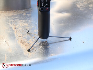 3 ausziehbare Metall-Standbeine