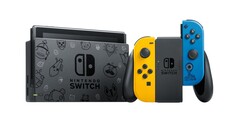 Die Nintendo Switch Fortnite Special Edition kommt mit schicken Joy-Con in Gelb und Blau. (Bild: Nintendo)