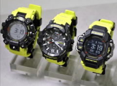 Von links nach rechts: der Casio GW-9500MRY-1A9 Mudman, GR-B300RY-1A9 GravityMaster, GPR-H1000RY-1A9 RangeMan (Bildquelle: @geesgshock auf Instagram).