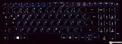 Tastatur beim Acer Aspire 7 A715 (beleuchtet)