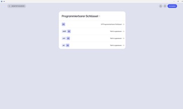 Hier geht's um Shortcuts, nicht um "Schlüssel"